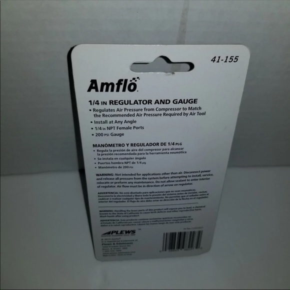 Amflo (41-155) 1/4 IN Regulator and Gauge - Picture 10 of 10